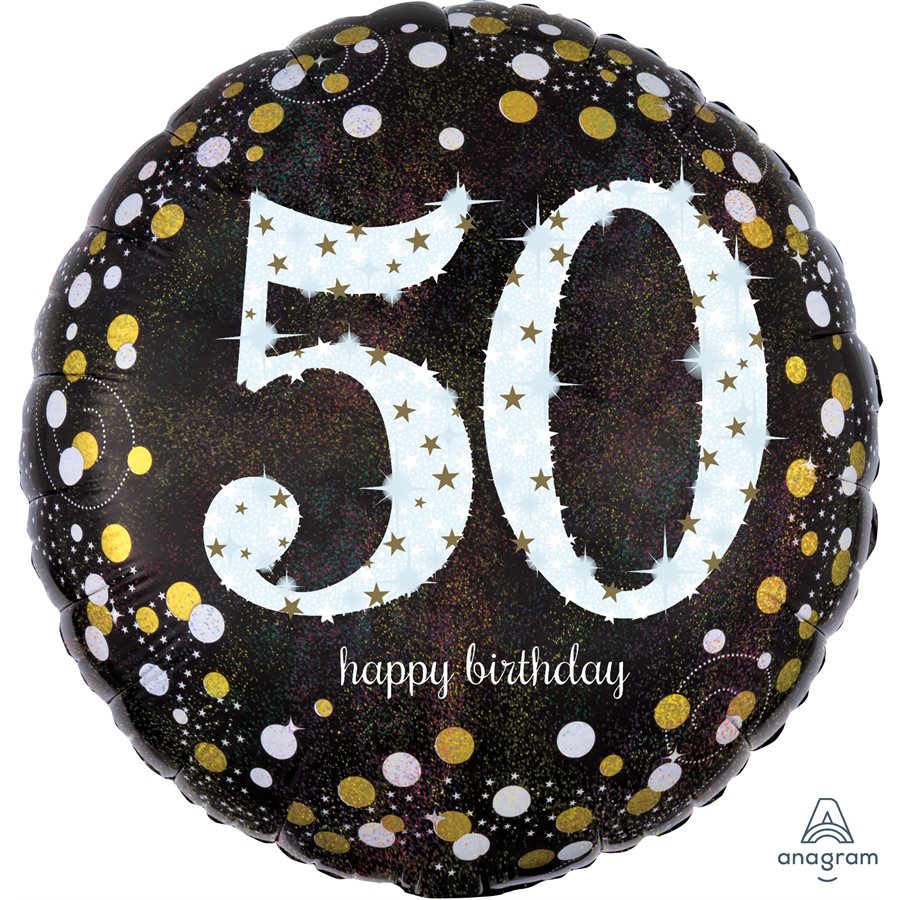 50th Birthday Black & Gold
