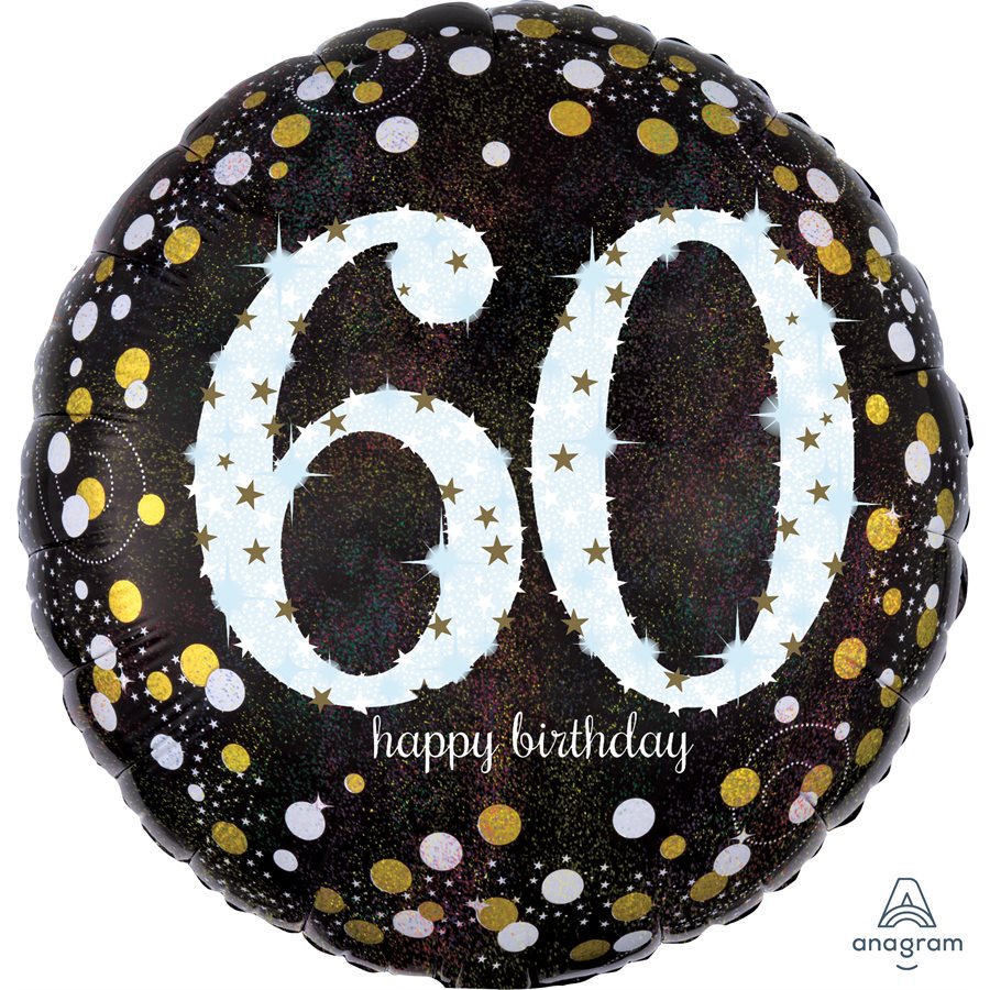 60th Birthday Black & Gold