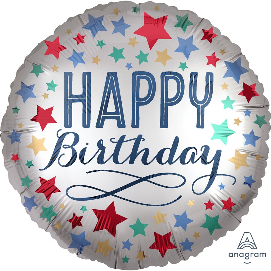 Happy Birthday stars 18"