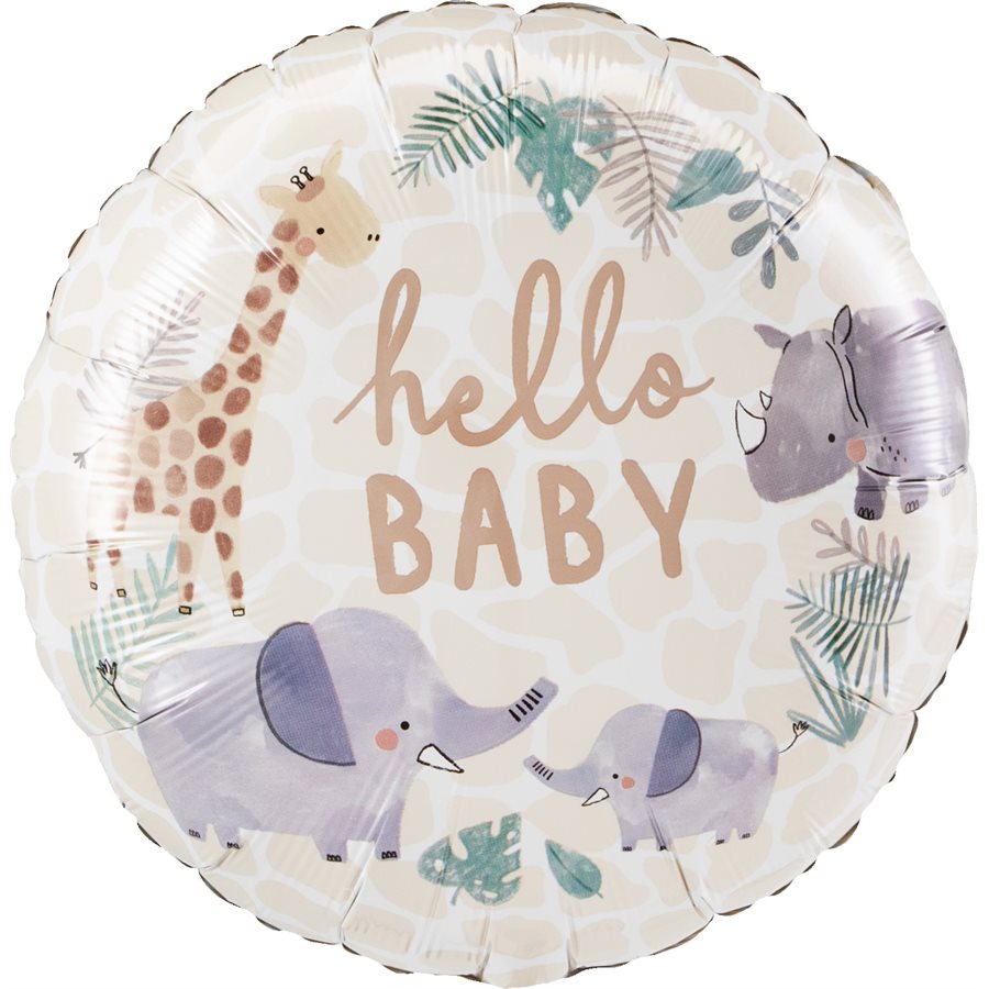 Hello Baby Jungle Balloon