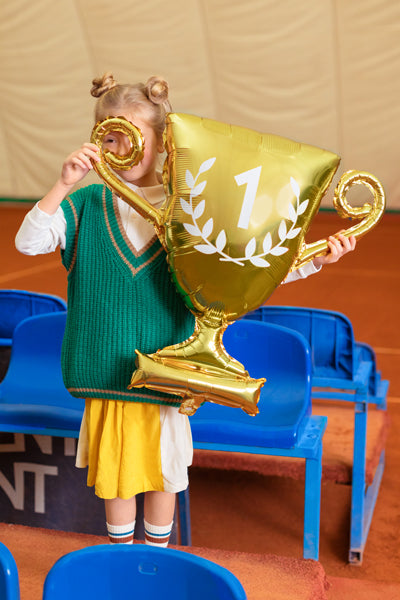 Trophy #1 Gold Cup Foil Balloon