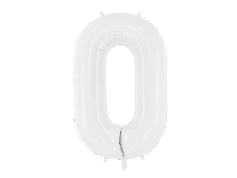 Number Balloon White