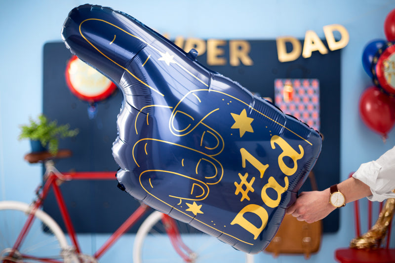 #1 Dad Foam Finger Foil Balloon