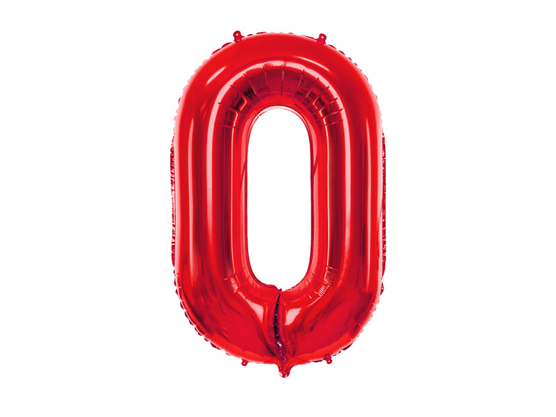 Number Balloon Red