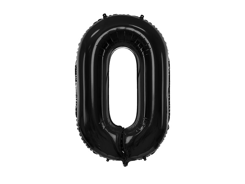Number Balloon Black
