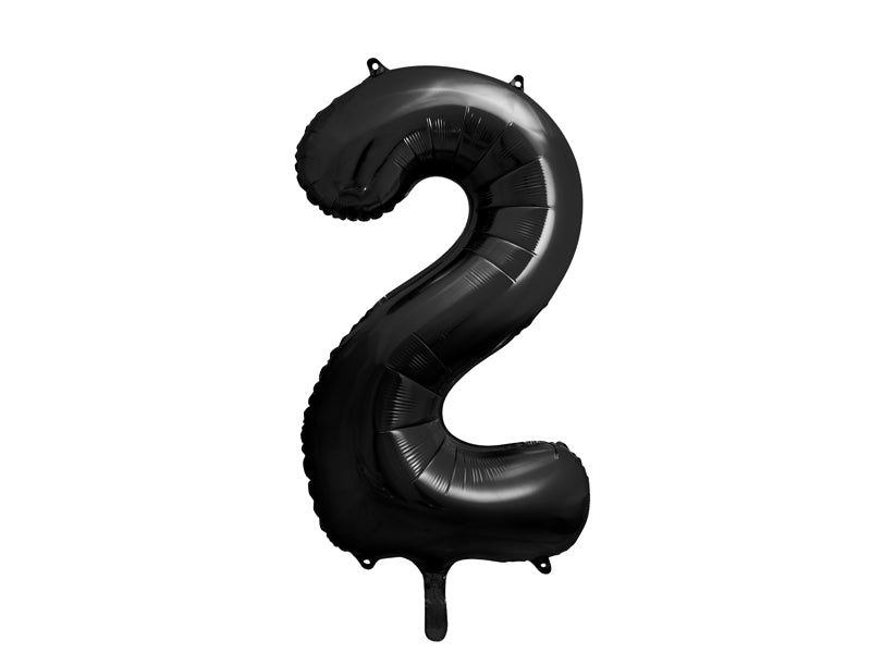 Number Balloon Black