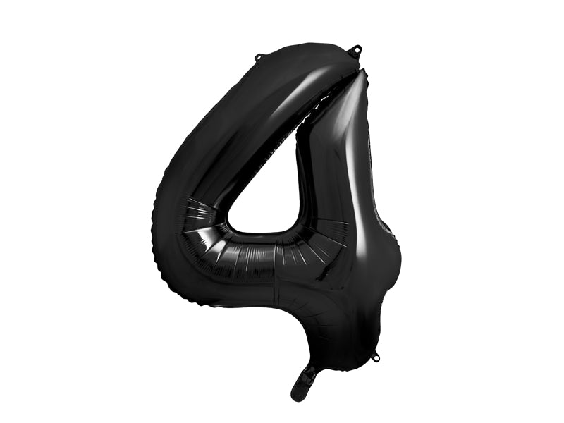 Number Balloon Black
