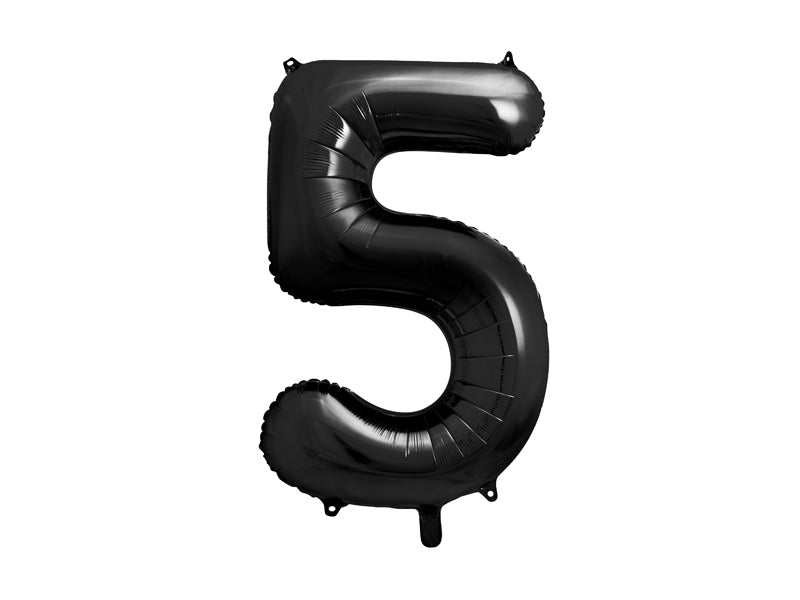 Number Balloon Black