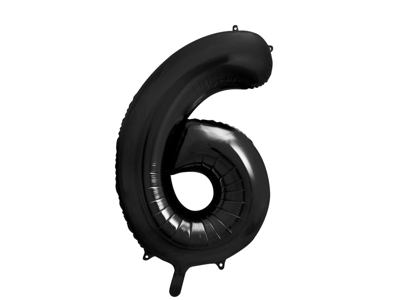 Number Balloon Black