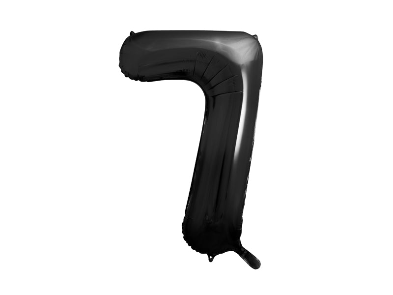 Number Balloon Black