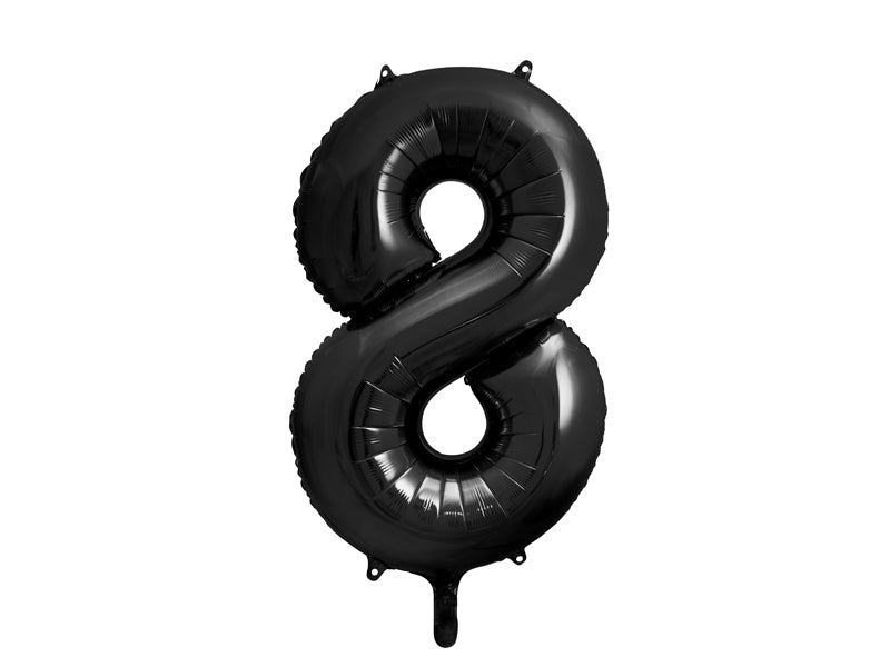 Number Balloon Black