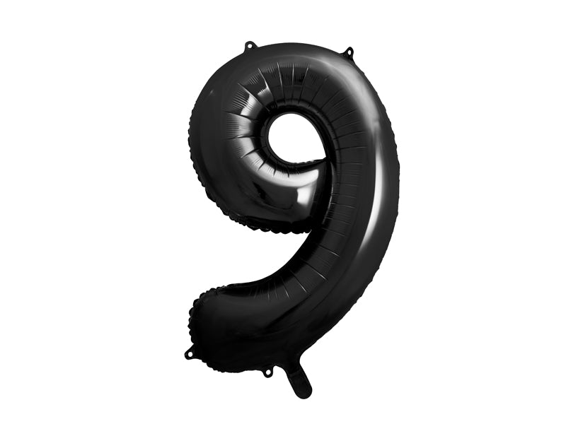 Number Balloon Black