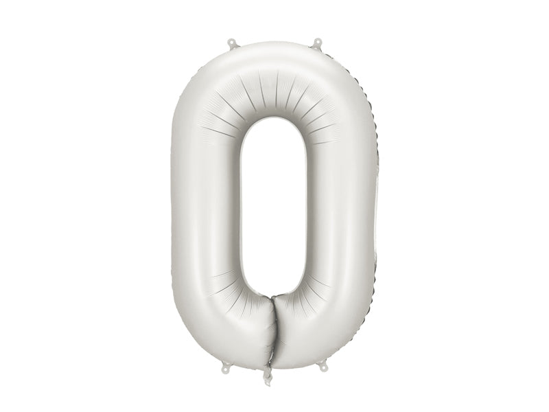 Number Balloon Silver