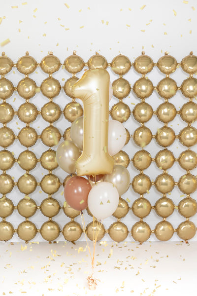 Number '1' Gold Balloon