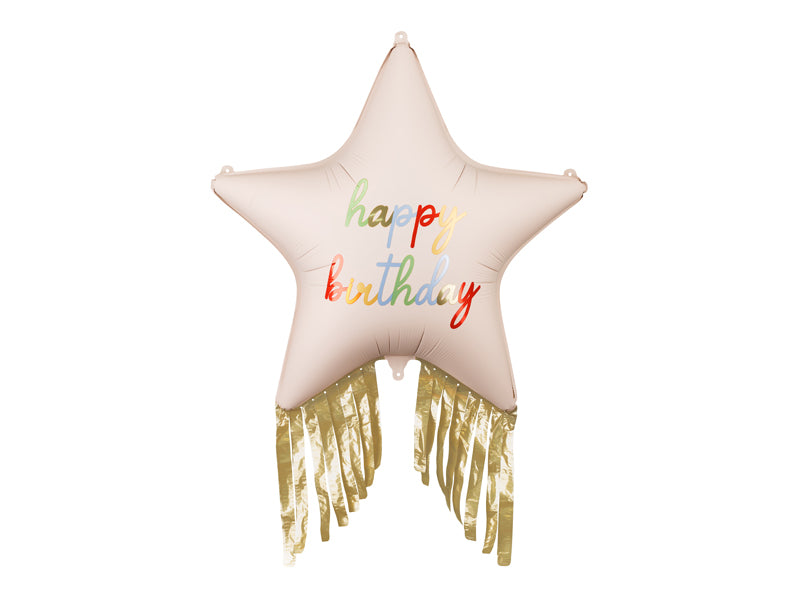 Jumbo Star Happy Birthday Balloon