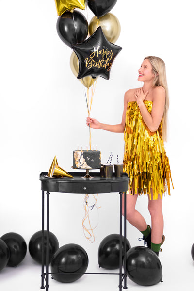 Happy Birthday Foil Star Balloon