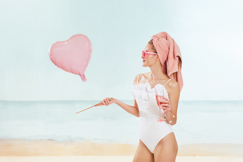 Light Pink Foil Heart