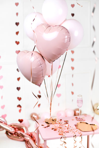 Light Pink Foil Heart