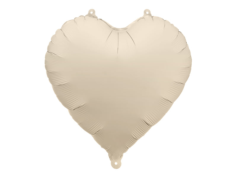 Pastel Beige Foil Heart