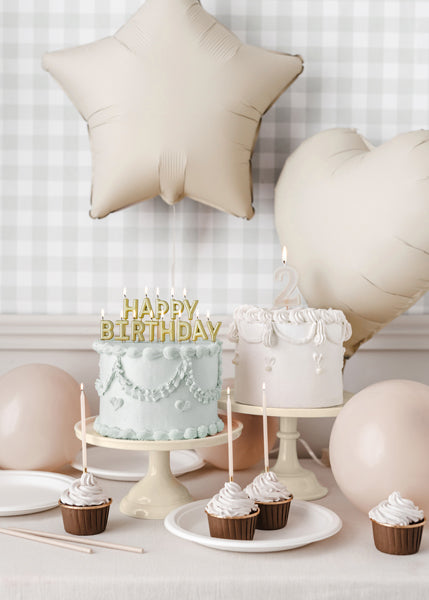 Pastel Beige Foil Heart