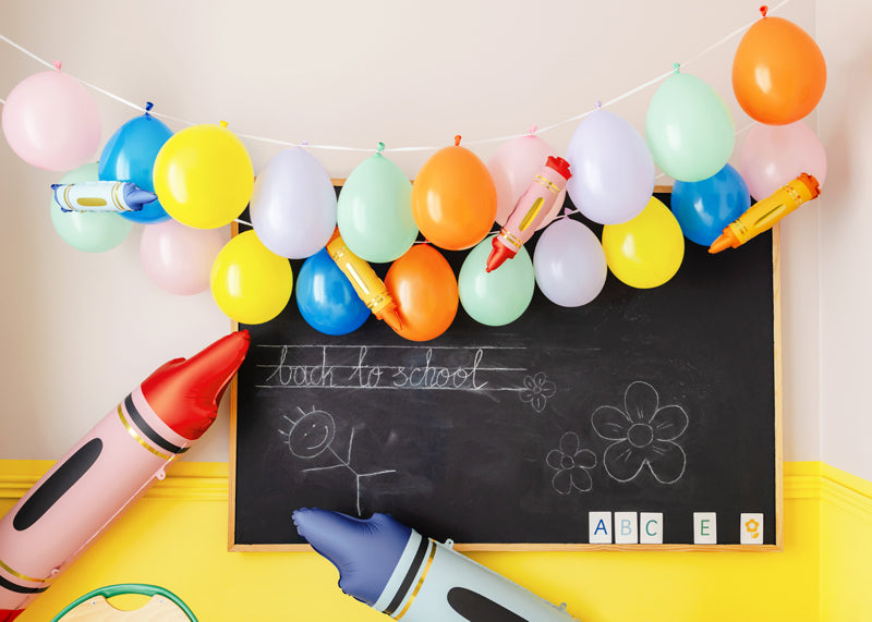 Mini Crayon Balloons for Garland