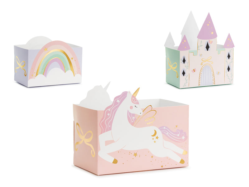 Castle and Unicorn Snack Boxes