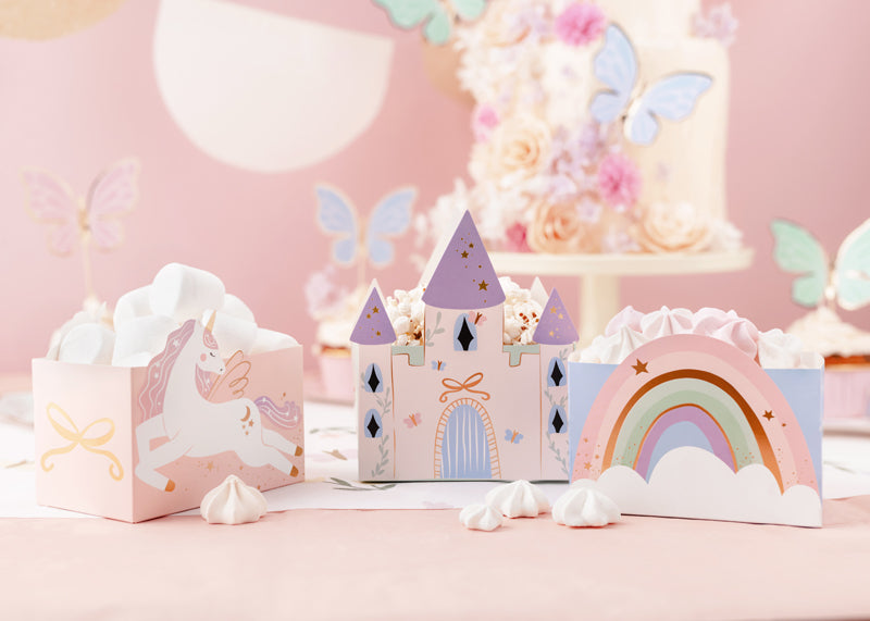 Castle and Unicorn Snack Boxes
