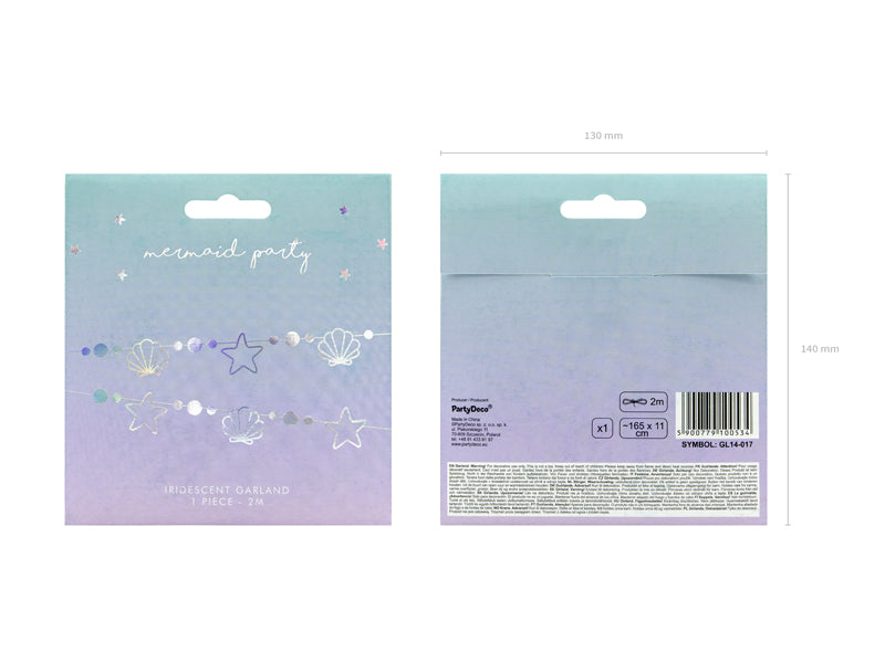 Garland Mermaid - iridescent - 1.65m