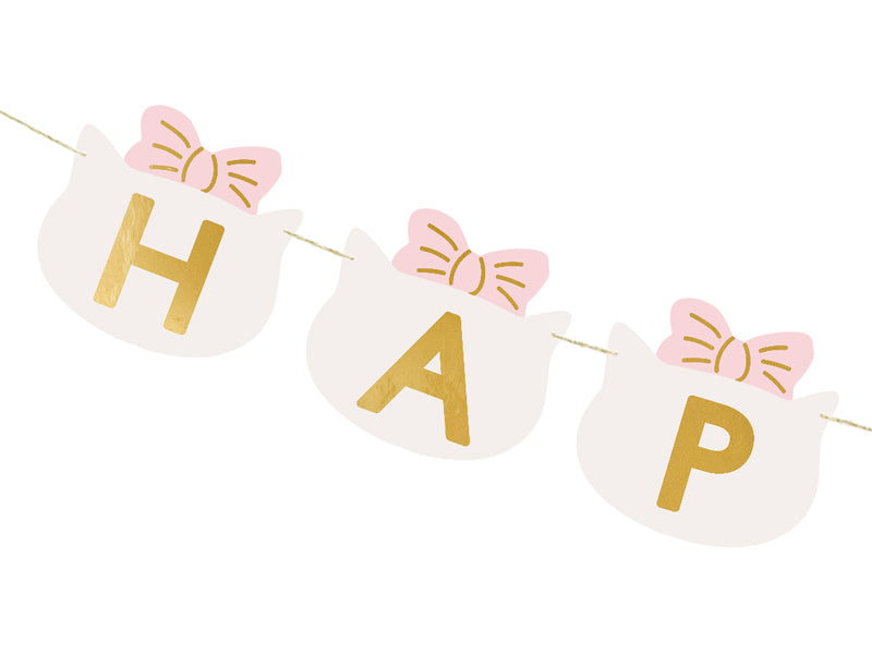 Banner Happy Birthday Cats