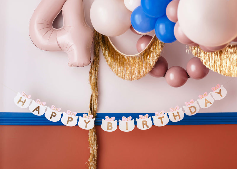 Banner Happy Birthday Cats