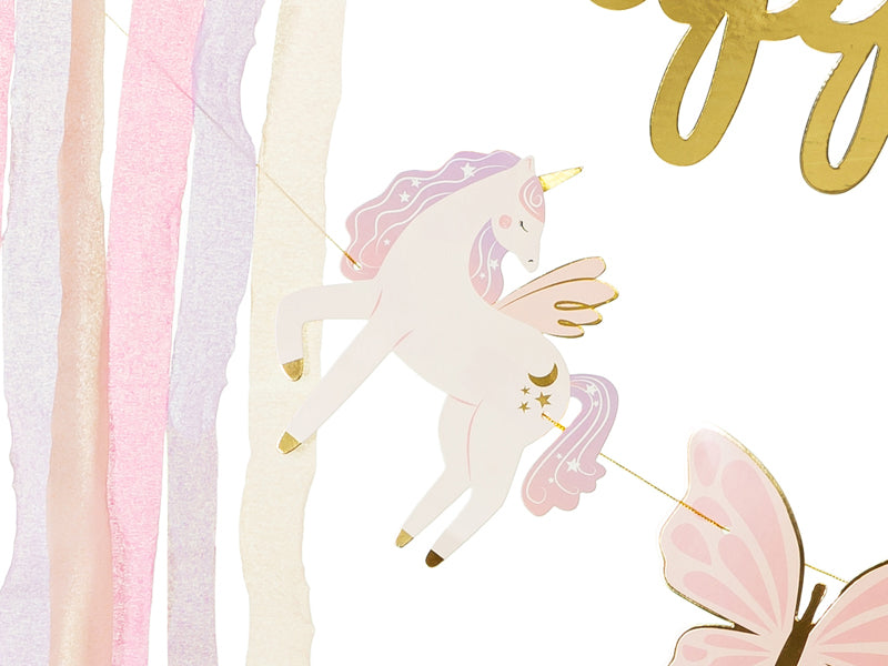 Happy Birthday Unicorn Banner