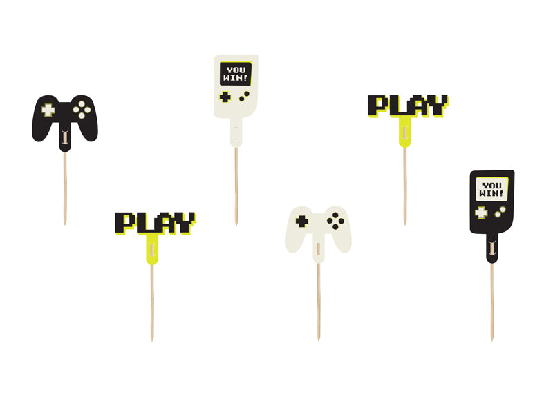 Videogame Cupcake Toppers