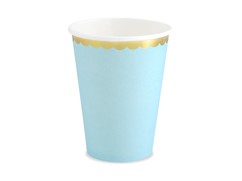 Light Blue Pastel Paper Cups