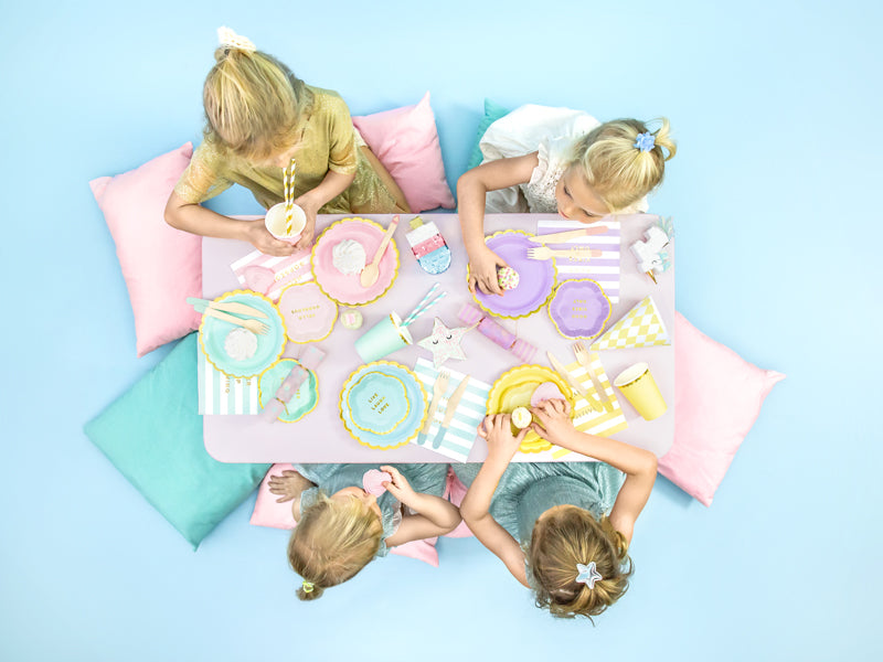 Light Blue Pastel Paper Cups