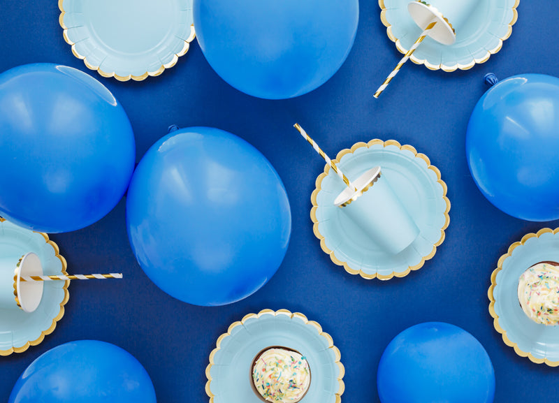 Light Blue Pastel Paper Cups
