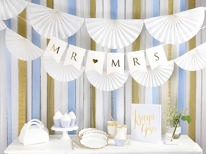 White Cups with Gold Trim