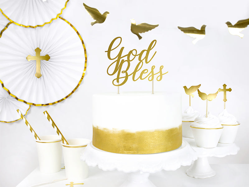Cake topper God Bless