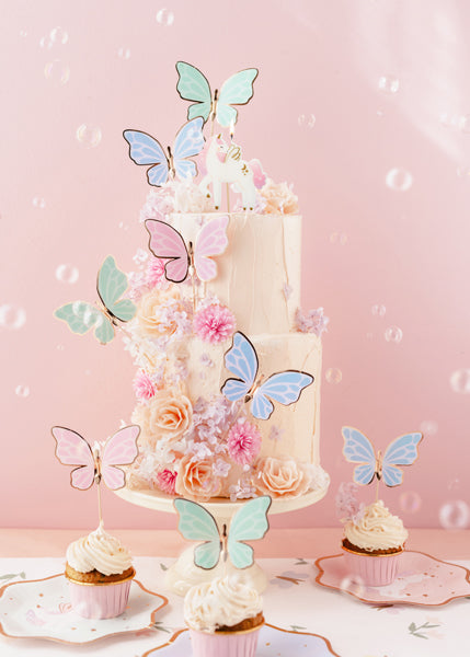 Décoration de gâteau papillons