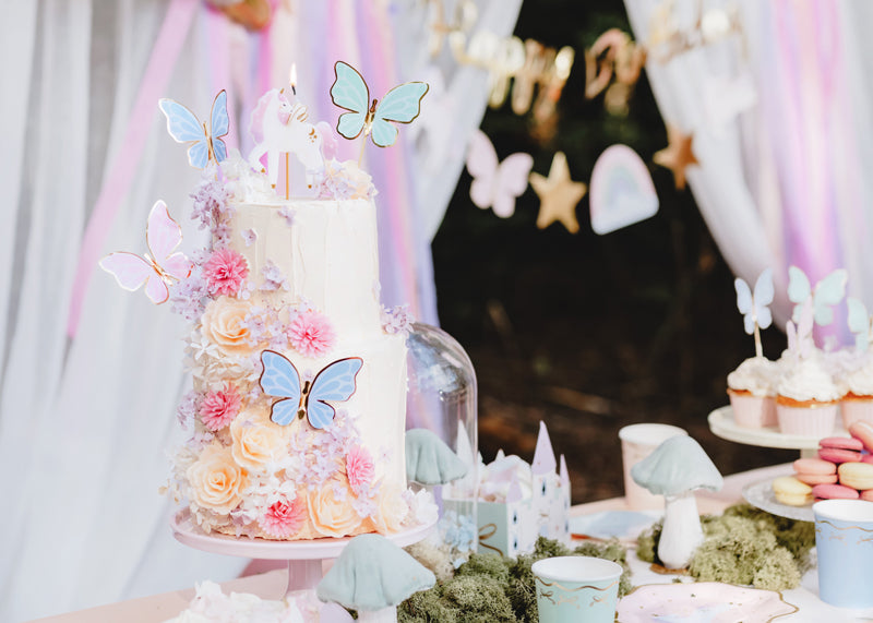 Décoration de gâteau papillons