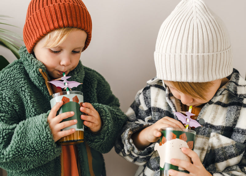 Pterodactyl Dinosaur Paper Straws
