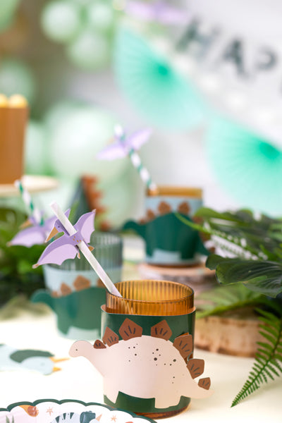 Pterodactyl Dinosaur Paper Straws