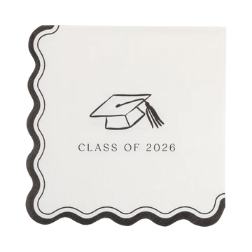 FOIL GRAD ICONS COCKTAIL NAPKIN