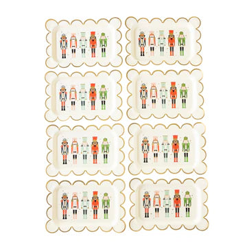 Assiette en papier festonnée Casse-Noisette