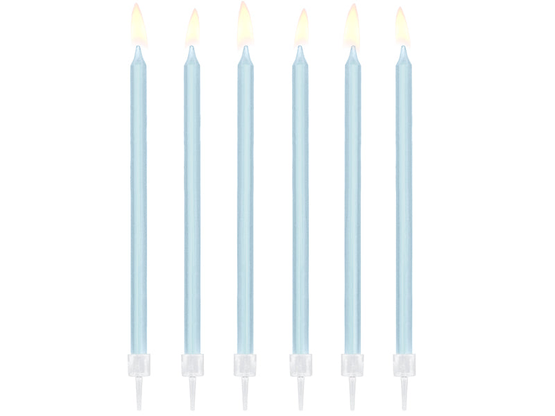 Pastel Blue Birthday Candles