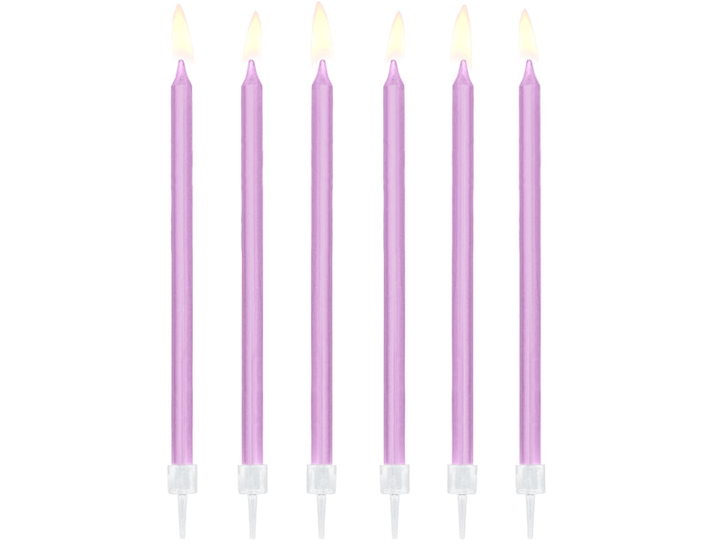 Pastel Purple Birthday Candles