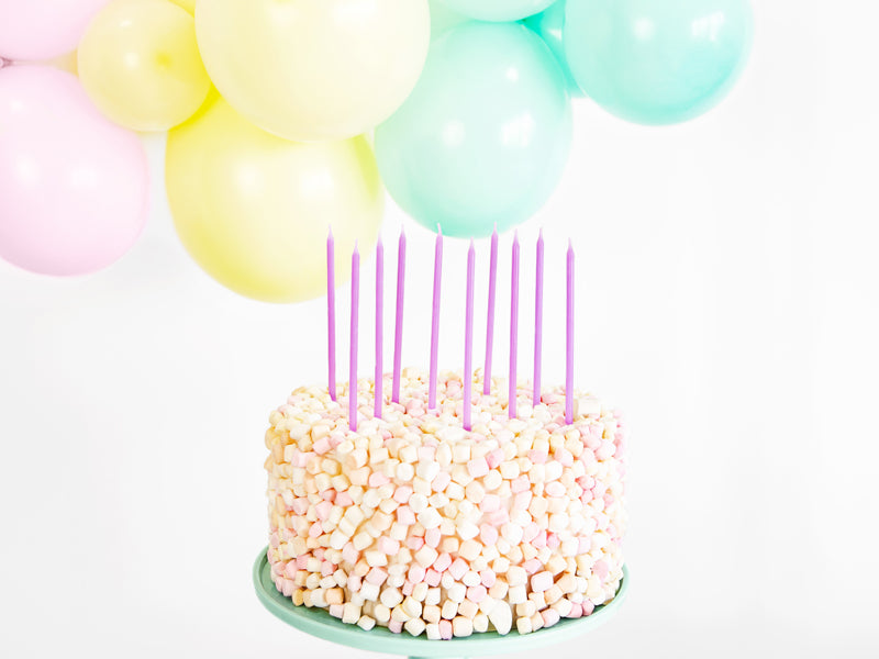 Pastel Purple Birthday Candles