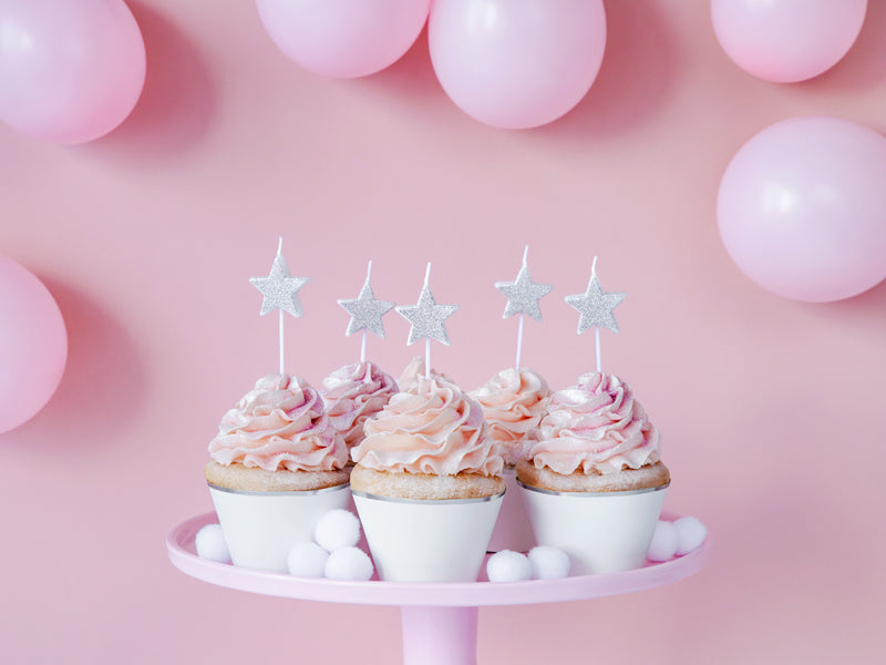 Silver Star Candles