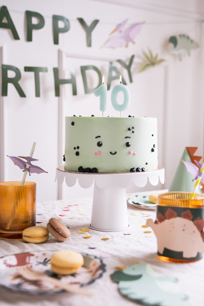 Pastel Blue Number Candles