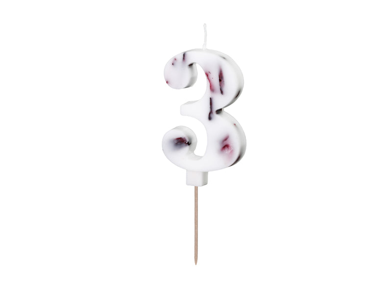 Flower Petal Numbered Candles