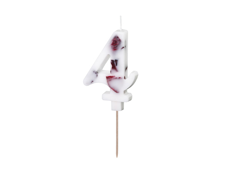 Flower Petal Numbered Candles